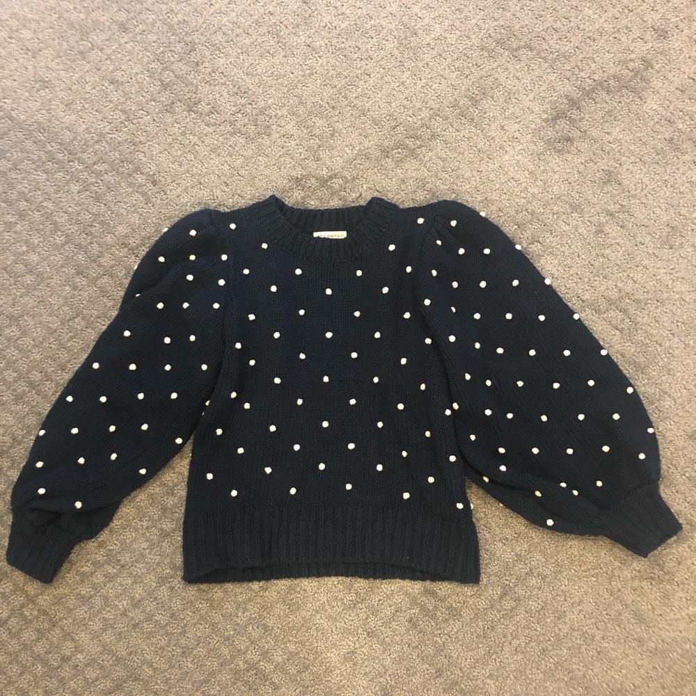 ulla Johnson navy sweater